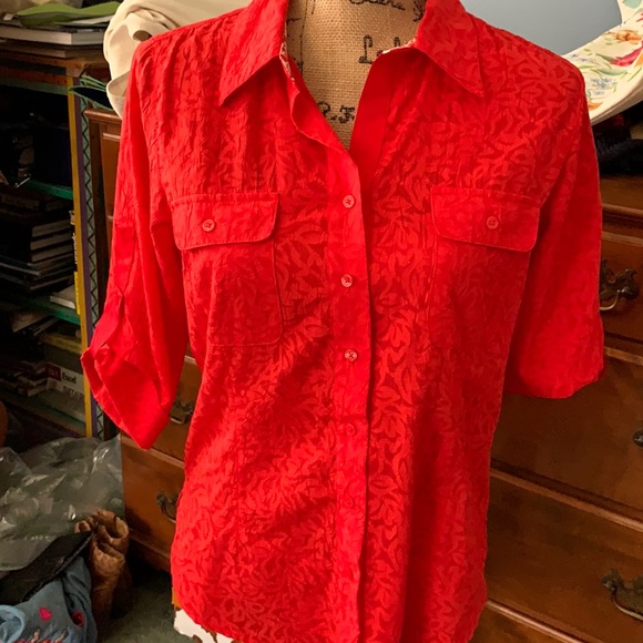 Coldwater Creek Tops - Beautiful orange blouse by Coldwater Creek